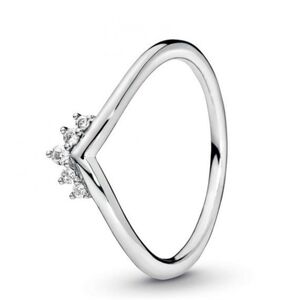 Auth. PANDORA Tiara Wishbone Ring Size 6